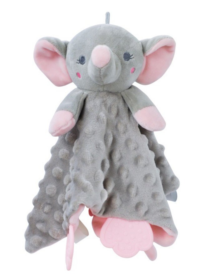 Gonice Elephant Security Blanket, Soft Lovey Unisex Lovie Baby Gifts for Newborn Boys and Girls Snuggle Toy Stuffed Animal Grey - Image 1